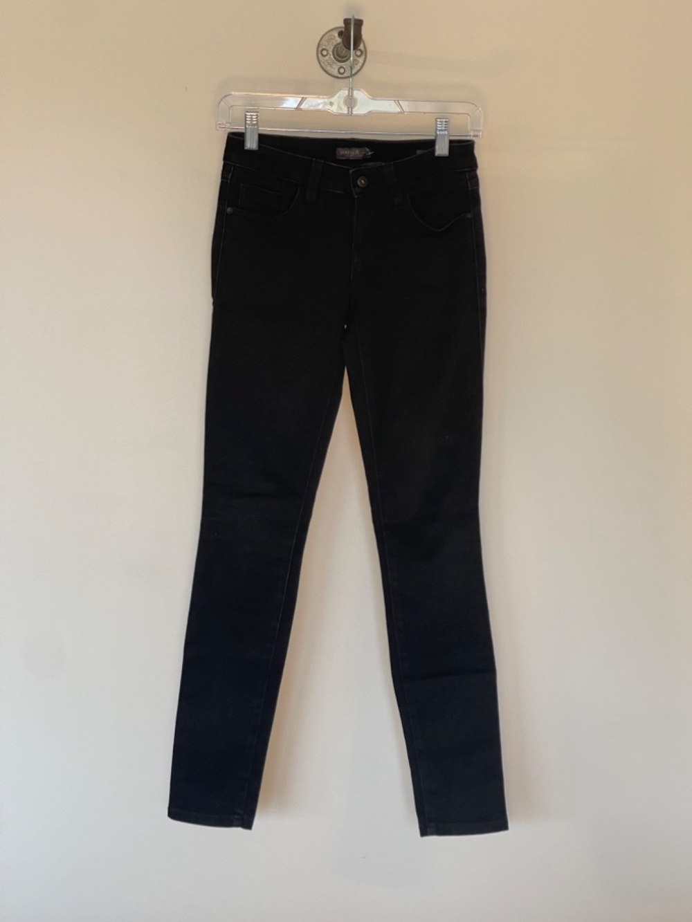 Guess Black Skinny Jeans Size 24 Y2K Denim